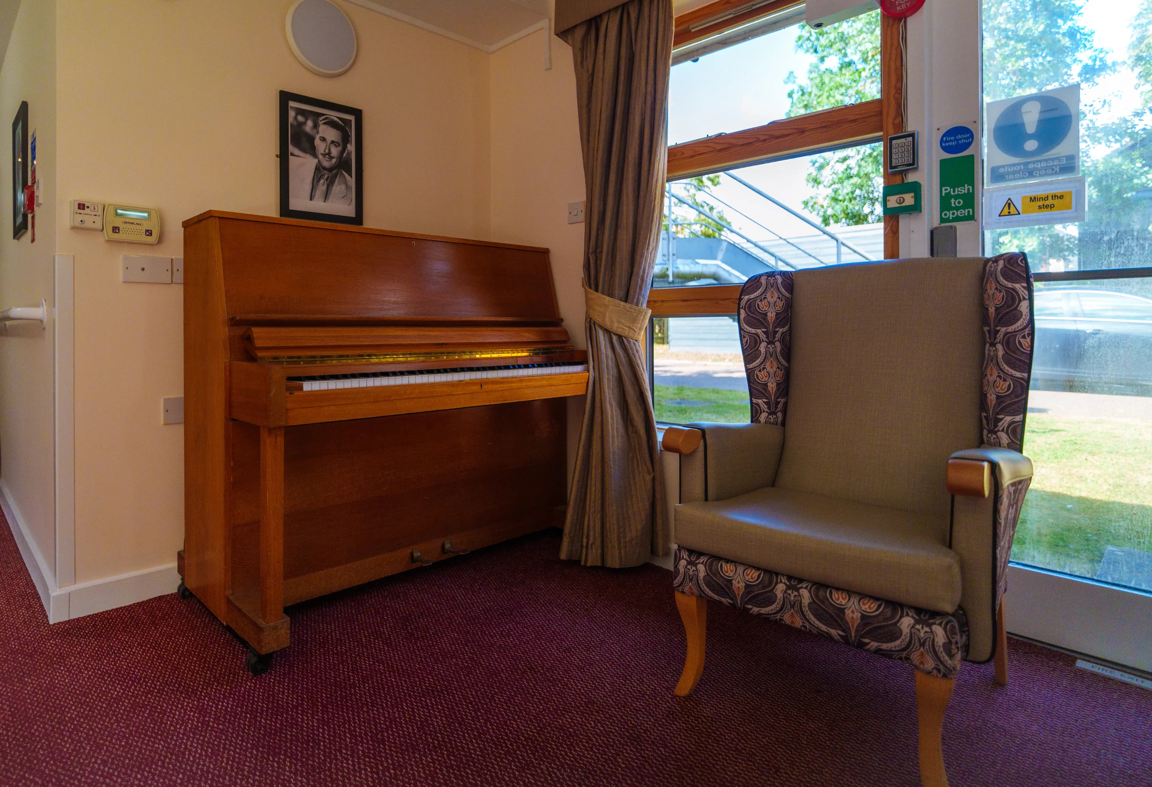 Interior - A peaceful piano corner filled with warmth